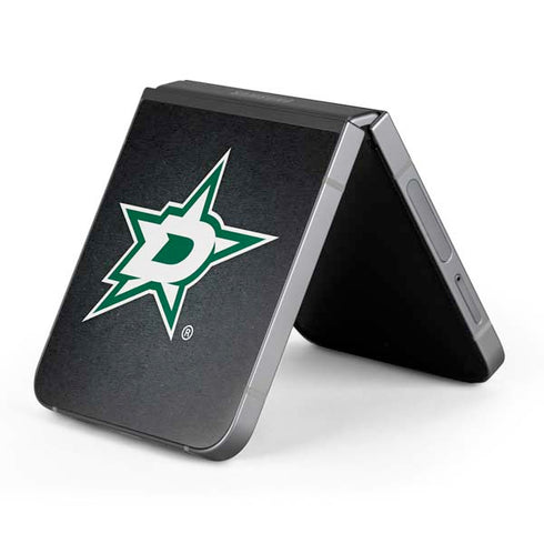 NHL Dallas Stars Black Background Galaxy Z Flip6 Skin